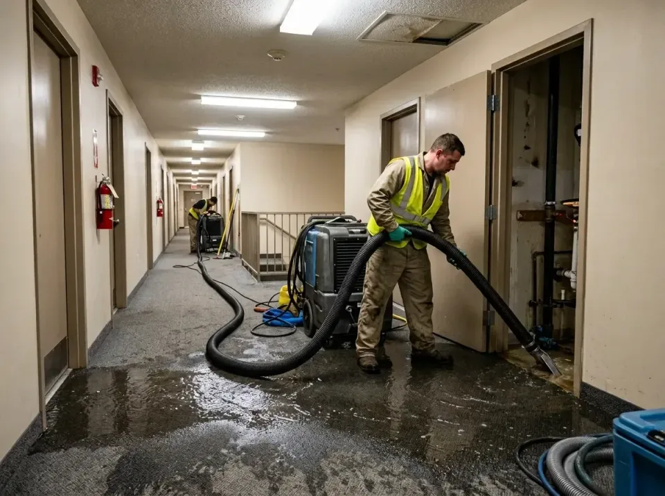 multi-unit-apartment-hallway-f-005 — frequently asked questions, Emergency Burst Pipe Water Extraction & Removal in South La…